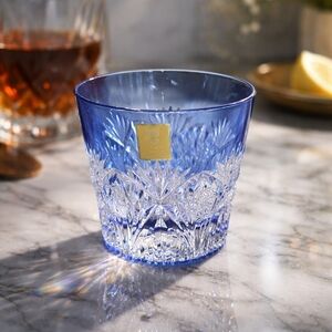 NWT Kagami Crystal Edo Kiriko Sake Glass